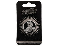 Round Suavecita OG Logo Enamel Pin - Silver