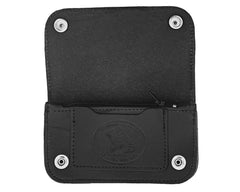 Skeleton Chained Biker Wallet - Black