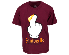 Finger Scoop Burgundy Tee