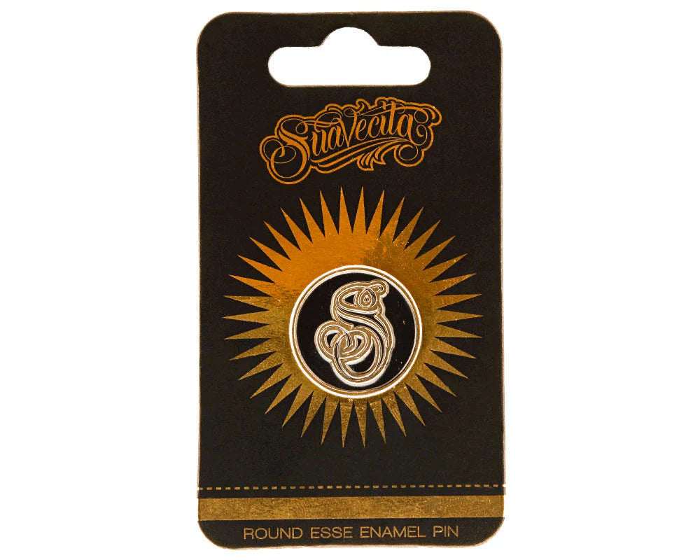 Round Suavecita Esse Enamel Pin - Gold