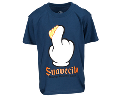 Finger Scoop Blue Tee