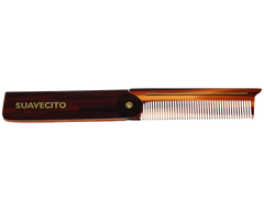 Deluxe Amber Folding Comb