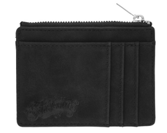 Zipper Card Holder Wallet - Black